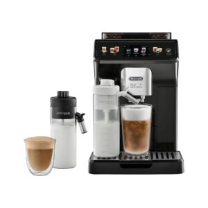 DELONGHI Eletta Explore ECAM450.55.G - 40 heiße und kalte Rezepte, 4 Benutzerprofile, einfache Bedienung, Kaffeevollautomat Grau