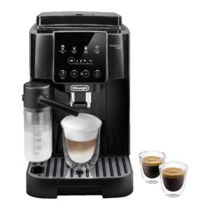 DELONGHI Magnifica Start Milk ECAM220.60.B - 4 Kaffeerezepte, cremiger Milchschaum, Direktwahltasten, einfache Bedienung, Kaffeevollautomat Schwarz