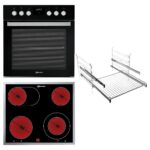 BAUKNECHT HEKO BLACK 500 P, Einbauherdset (Elektro-Kochfeld herdgebunden, A+, 65 l)
