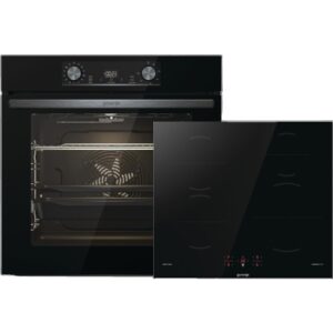 GORENJE BLACK INDUCTION SET 2 (BOS6737E06BG+GI6401BSC), Backofenset (Induktion, A, 77 l)