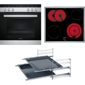 SIEMENS EQ411TA10 iQ100 (Backofen), iQ300 (Kochfeld), Einbauherdset (Elektrokochfeld, A, 66 l)