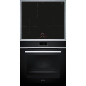 SIEMENS PQ613PIAA Backofen: iQ300; Kochfeld: iQ300, Backofenset (Induktionskochfeld, A+, 71 l)