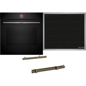 BOSCH HBD80PY53 Serie 8/Serie 6, Einbaubackofenset (Induktionskochfeld, A+, 71 l)